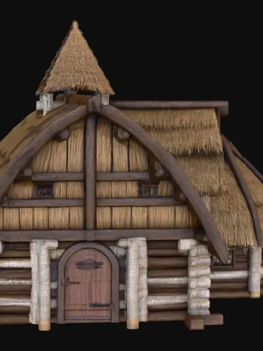 3D model for Rustic Birch Cabin