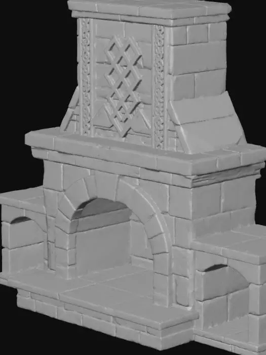 3D model for Stone Hearth