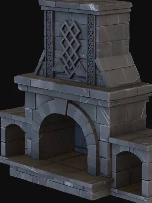 3D model for Stone Hearth