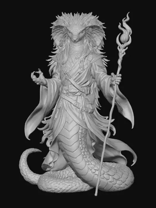 3D model for Mystic Serpent Mage
