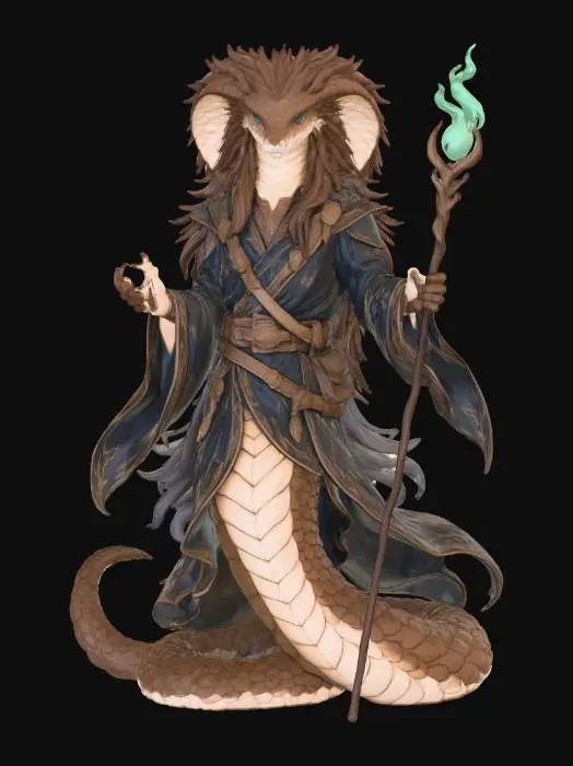 3D model for Mystic Serpent Mage