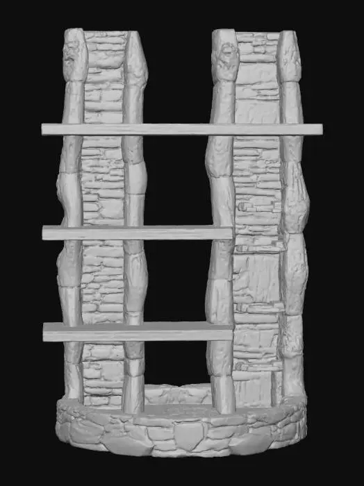 3D model for Waterfall Bookshelf