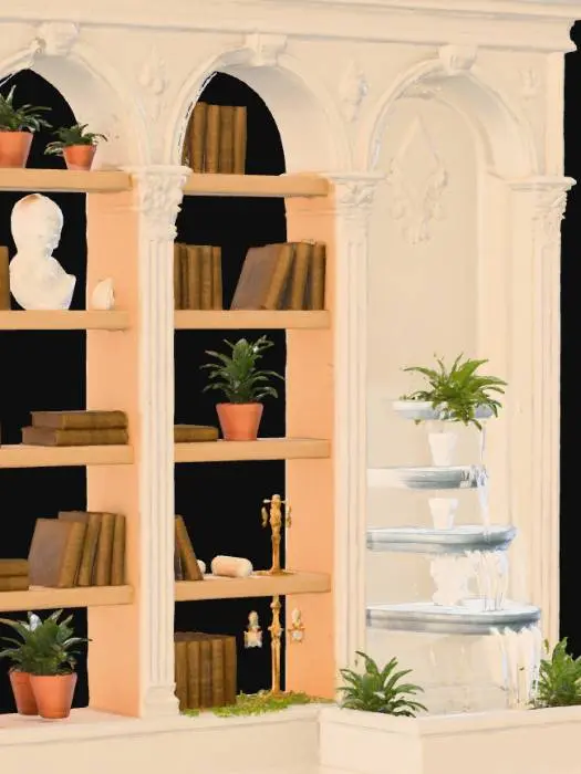 3D model for Roman Revival Bookshelf