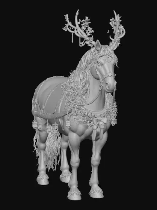 3D model for Majestic Holiday Steed