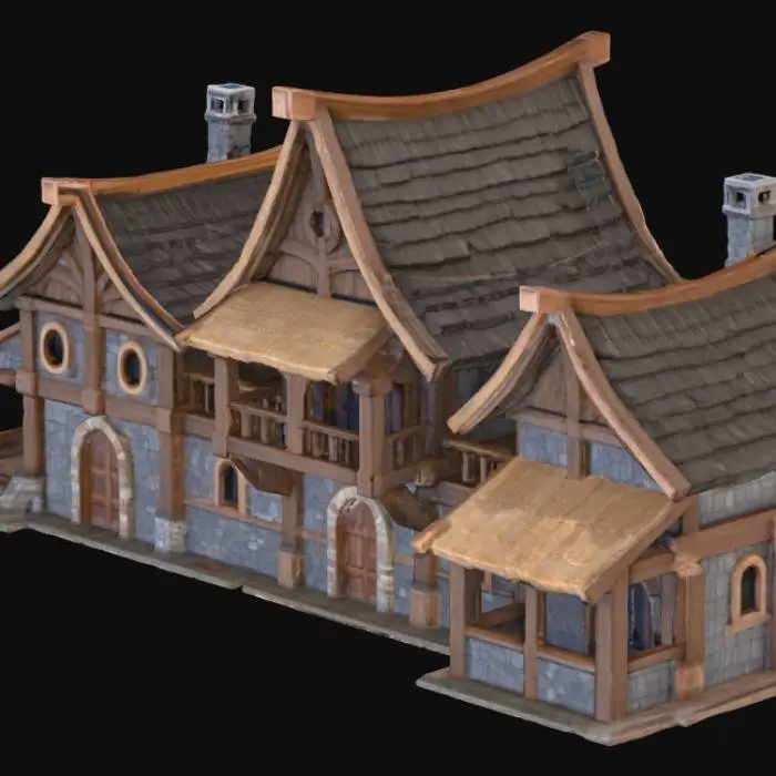3D model for Nordic Chalet