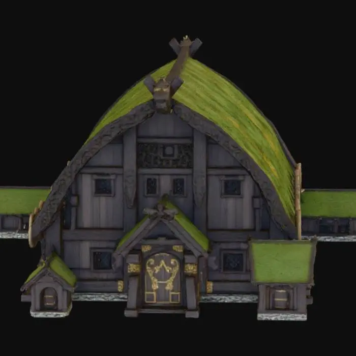 3D model for Viking Longhouse