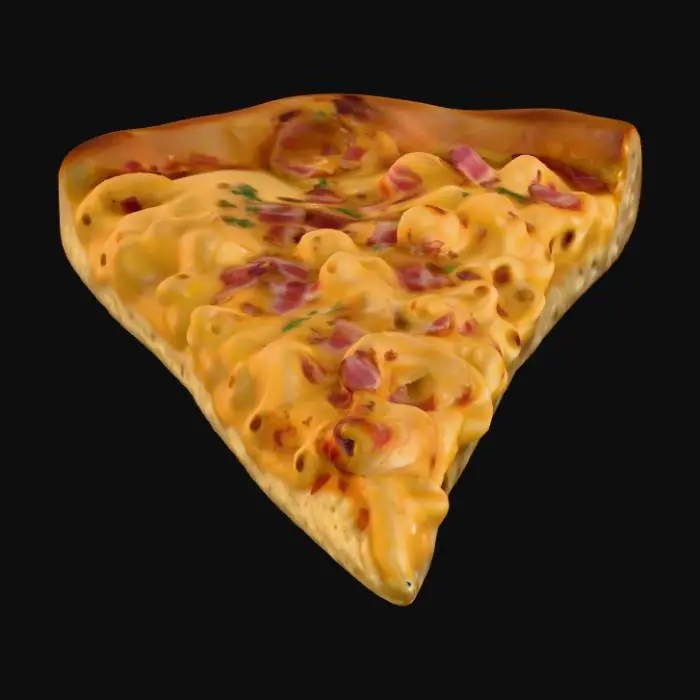 3D model for Macaroni Delight Pizza Slice