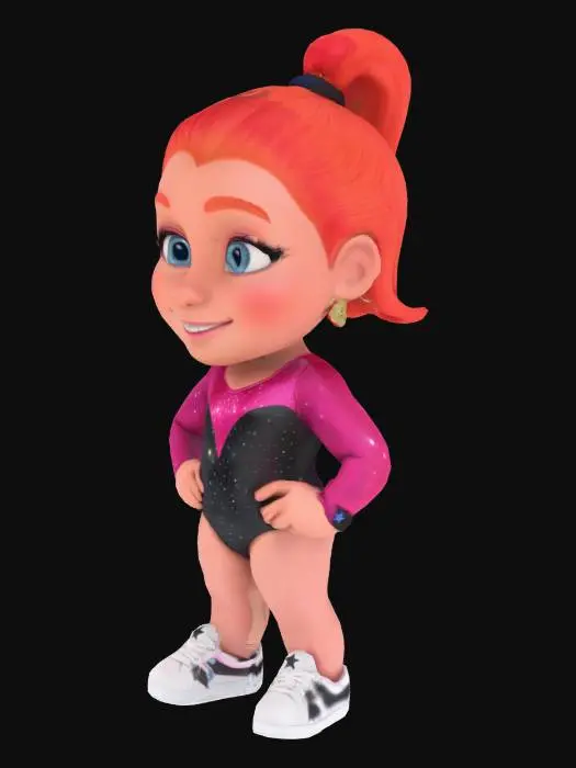 3D model for Starry Gymnast.