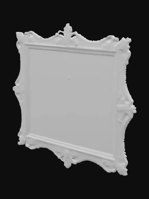 3D model for An antique, intricately framed renaissance painting of a knight atop his horse.