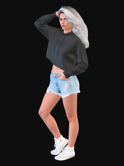 3D model for Golden Hour Street Style