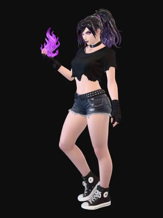 3D model for Violet Shadowfire