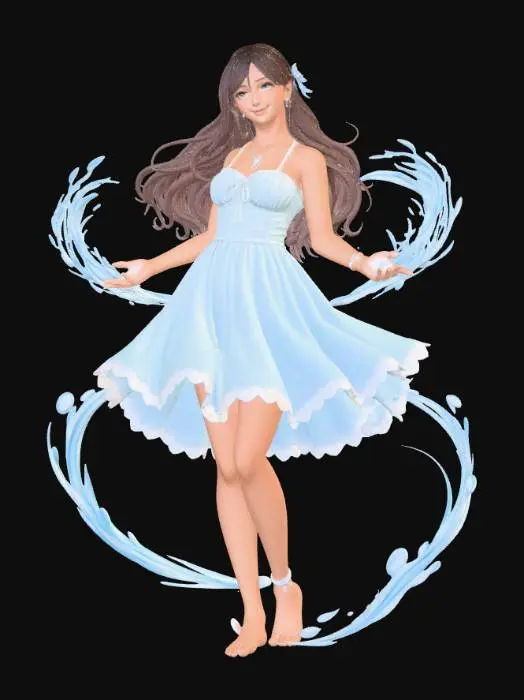 3D model for Lily Wave