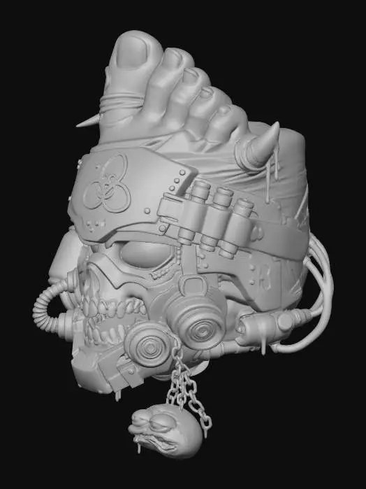 3D model for Biohazard Skull