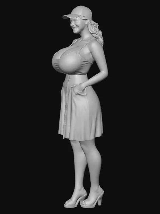 3D model for Emerald Coffee Mascot Portrait