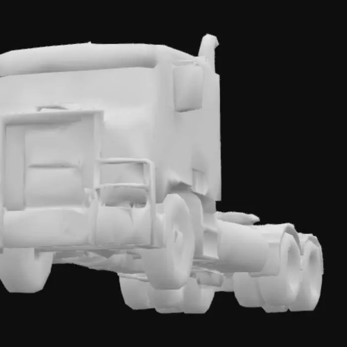 3D model for Classic Truck on a Rainy Day