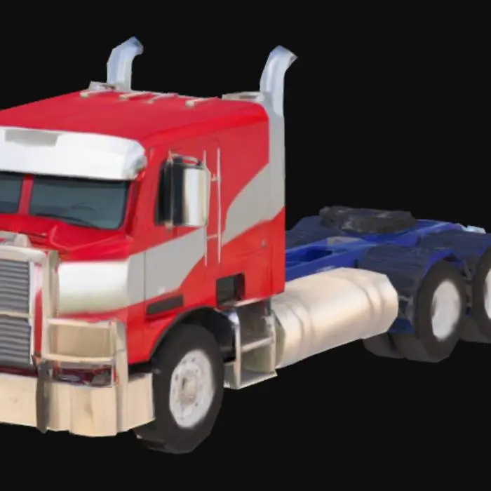 3D model for Classic Truck on a Rainy Day