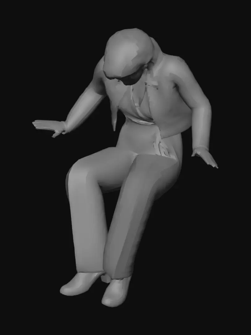 3D model for I need this same woman but with a more modern outfit (trousers and top or dress) 2026 version of this same woman in the same T-pose so that I can animate her. She should also have a more modern hairstyle too.