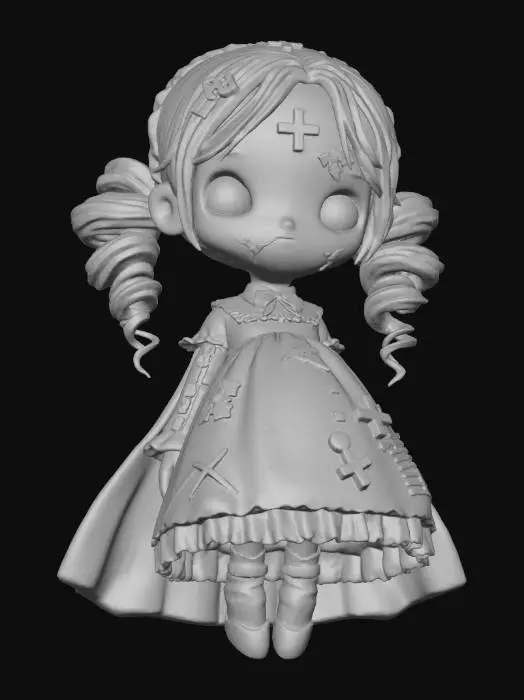 3D model for Stitched Doll Maiden, #Halloween2025#