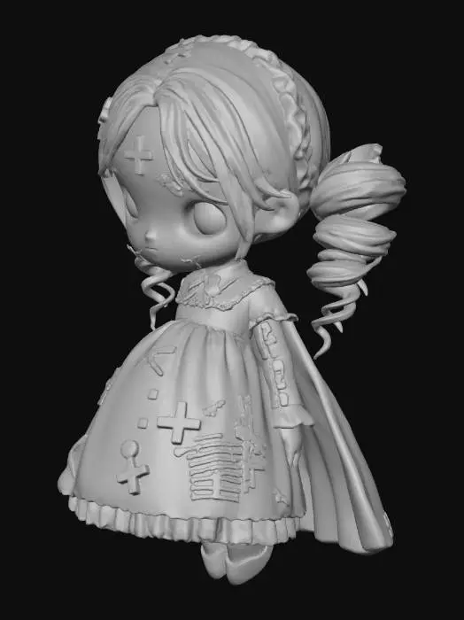 3D model for Stitched Doll Maiden, #Halloween2025#