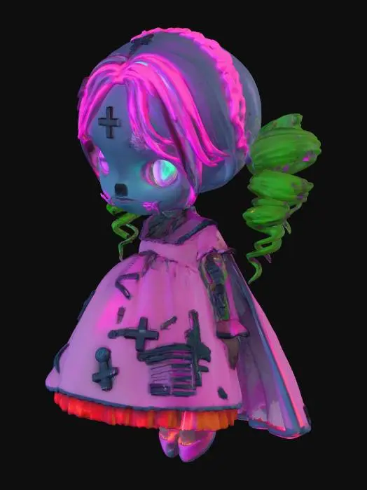 3D model for Stitched Doll Maiden, #Halloween2025#
