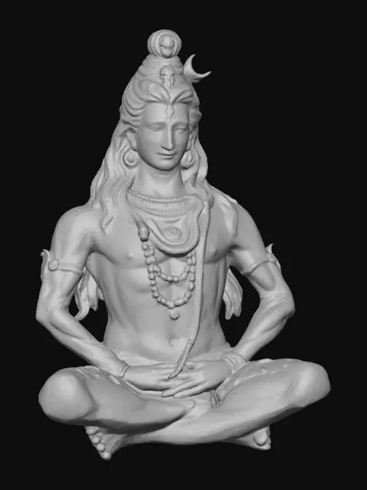 3D model for Meditative Shiva Statue
