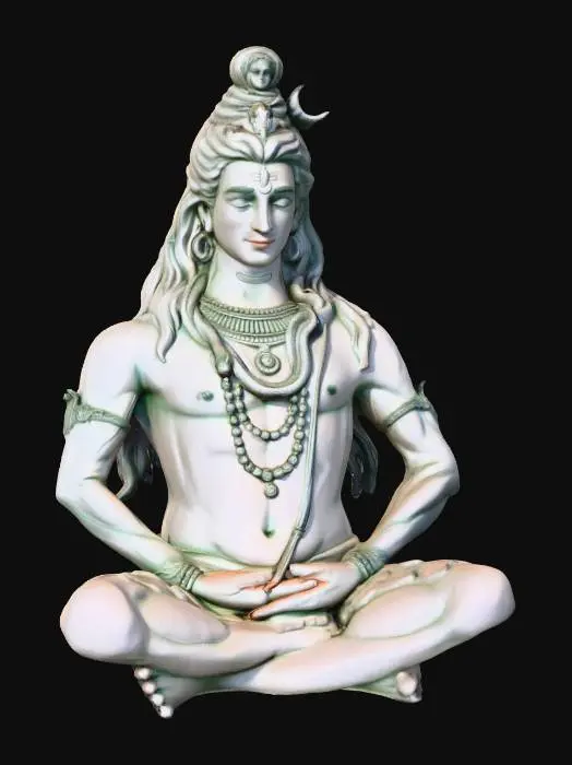 3D model for Meditative Shiva Statue