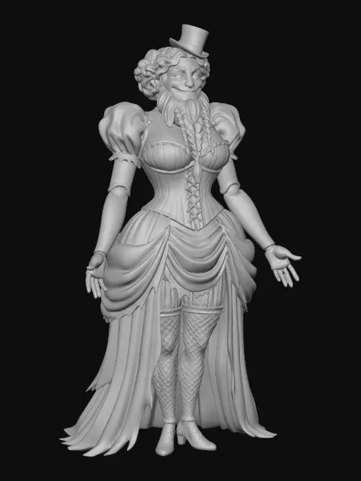 3D model for Bearded Woman