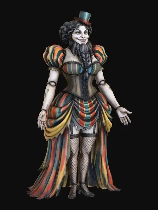 3D model for Bearded Woman