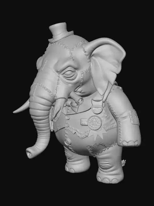 3D model for The World’s Largest Dwarf Elephant V2