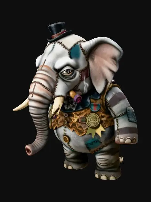 3D model for The World’s Largest Dwarf Elephant V2