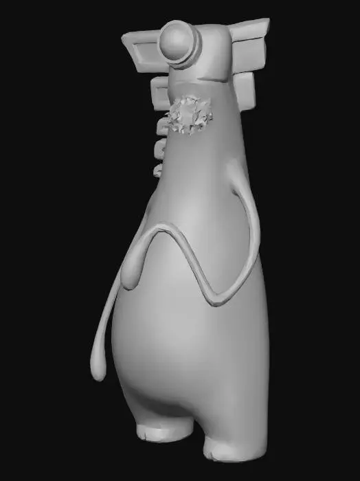 3D model for little green cyclops quartermaster