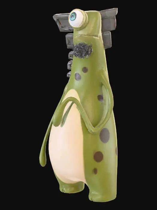 3D model for little green cyclops quartermaster