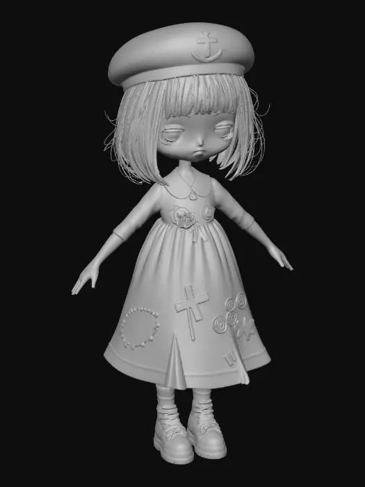 3D model for Nell, The Still Sailor