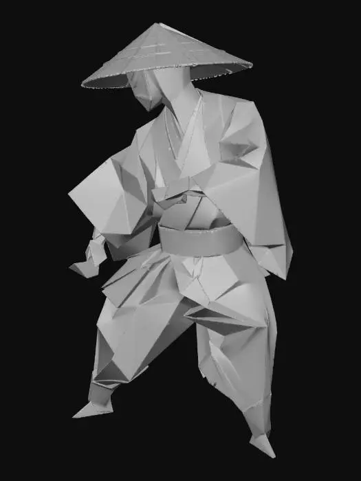 3D model for Origami Samurai
