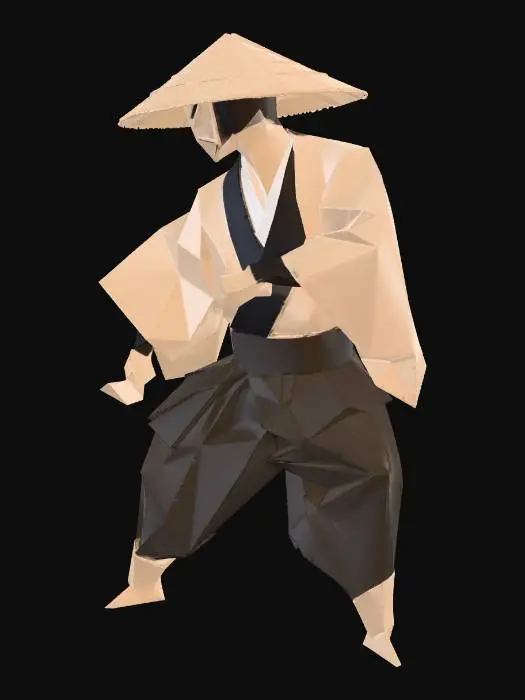 3D model for Origami Samurai