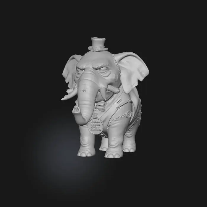 3D model for The World’s Largest Dwarf Elephant
