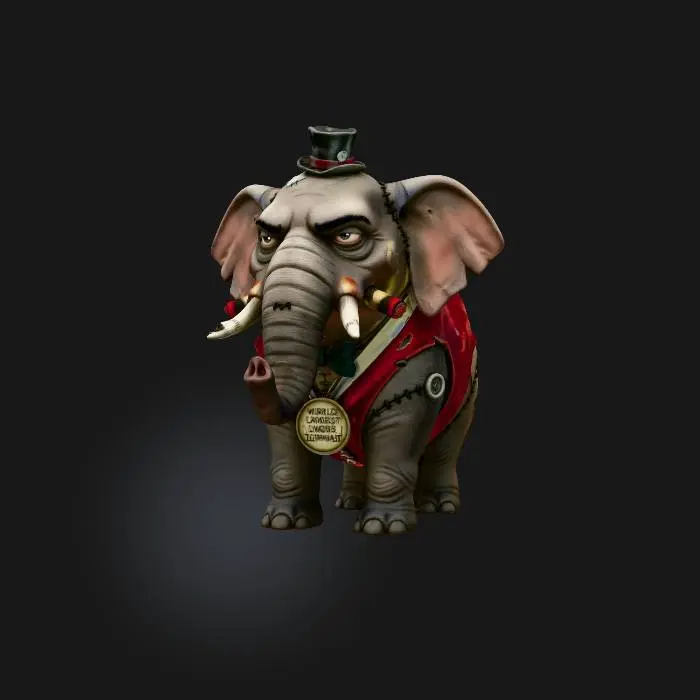 3D model for The World’s Largest Dwarf Elephant