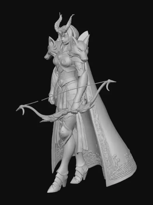 3D model for Warrior of the Wolves