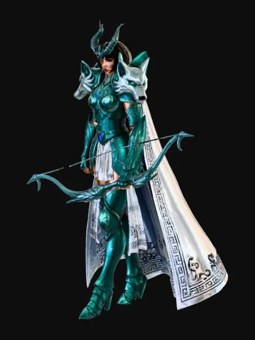 3D model for Warrior of the Wolves