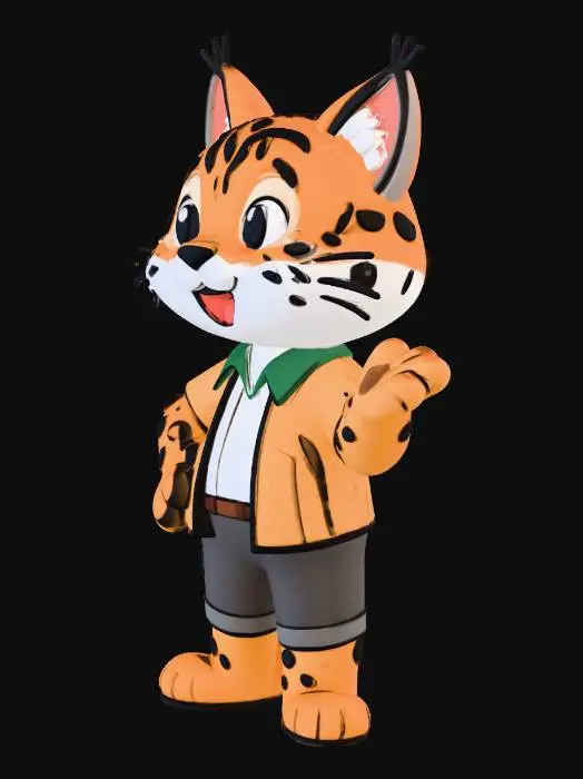 3D model for Lenny the Lynx