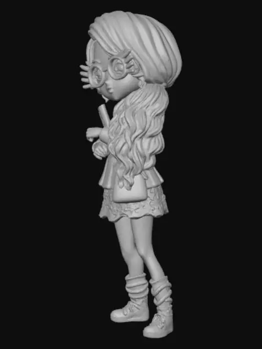 3D model for Colorful Spectacles Character Illustration