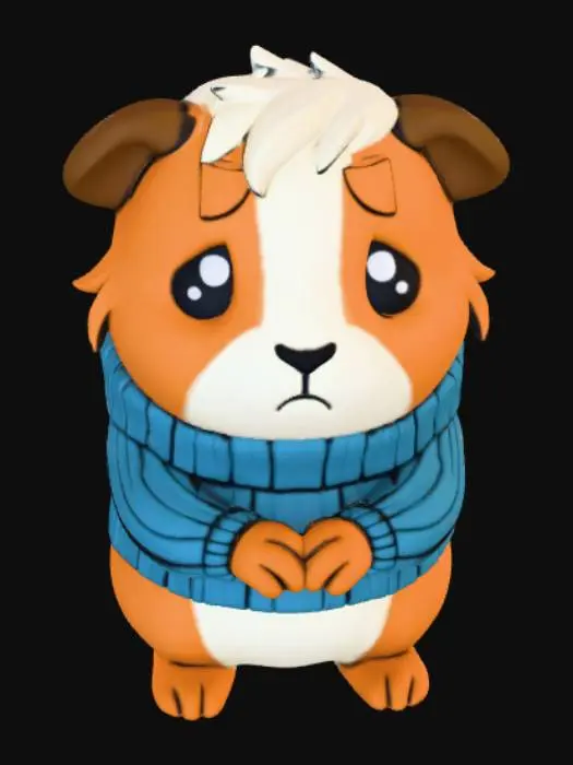 3D model for Pensive Guinea Pig