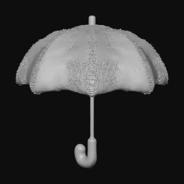 3D model for 一把毛茸茸的雨伞