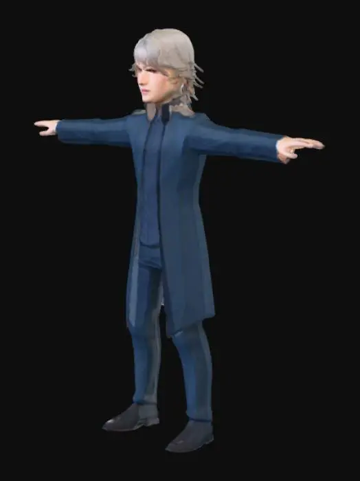 3D model for Character in Blue Coat