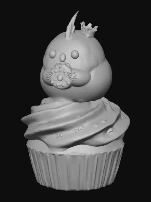 3D model for Cupcake cockatiel
