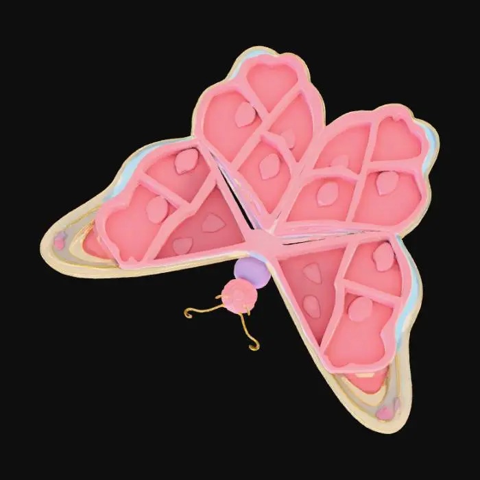 3D model for Butterfly Storage Tray