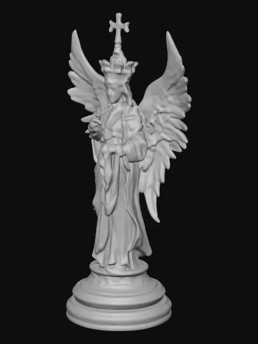3D model for Schachfiguren, Engel, König