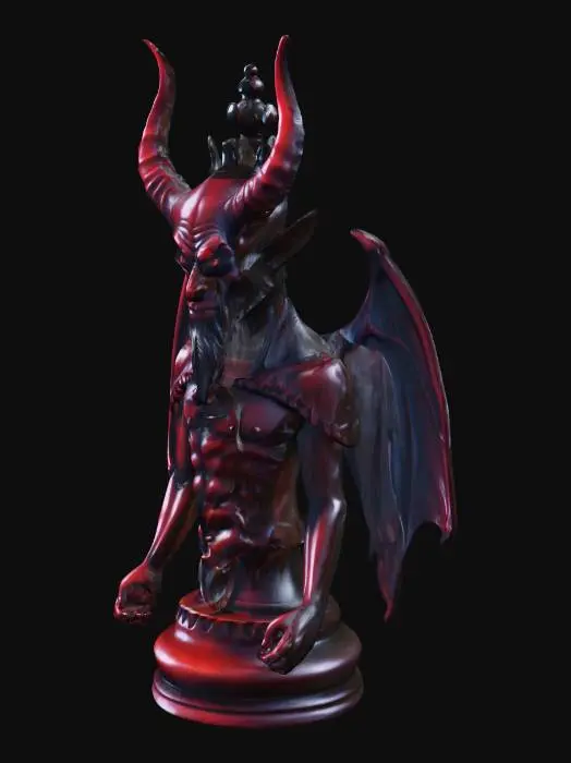 3D model for Schachfiguren, Teufel, König