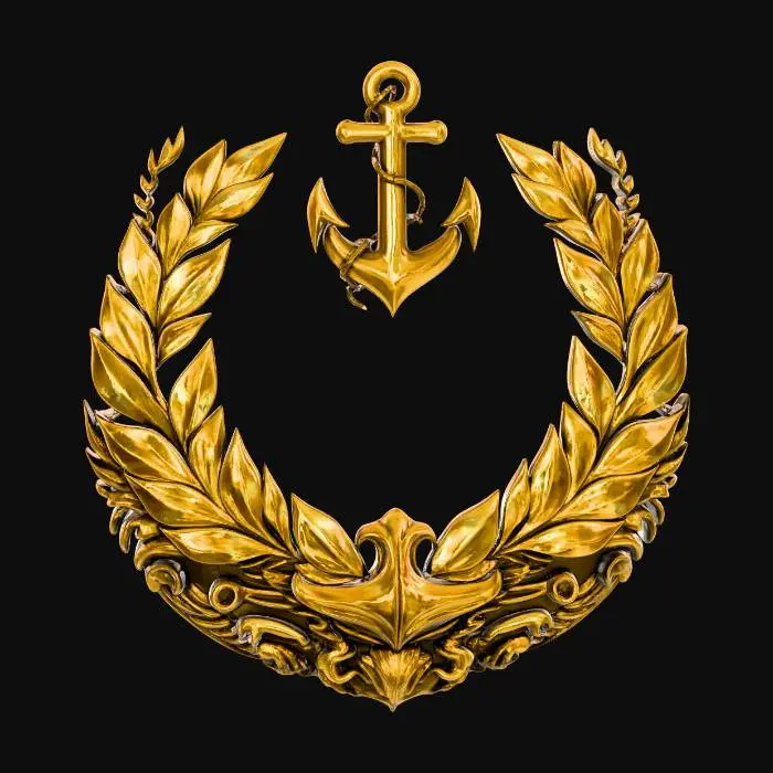 3D model for Golden Anchor Emblem