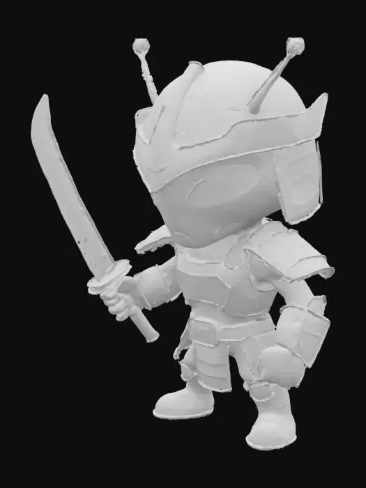 3D model for Galactic Samurai Warrior, #SketchTo3D#